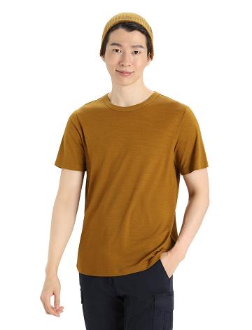 Clove Men's Icebreaker MerinoFine™ Short Sleeve T Shirts | USA 1191XYUF